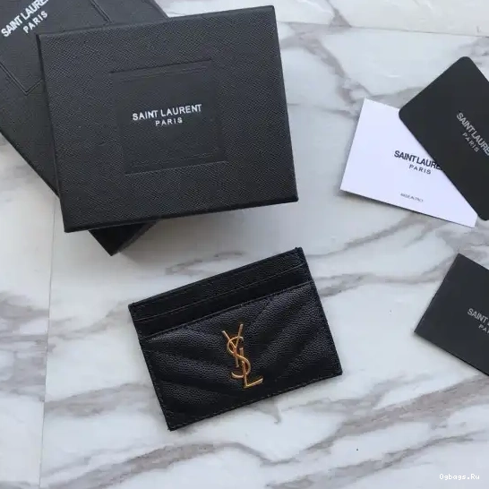 YSL MATELASSÉ CASSANDRE CASE CARD 0529